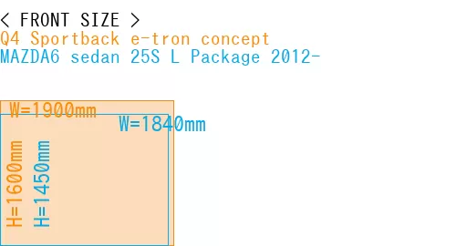 #Q4 Sportback e-tron concept + MAZDA6 sedan 25S 
L Package 2012-